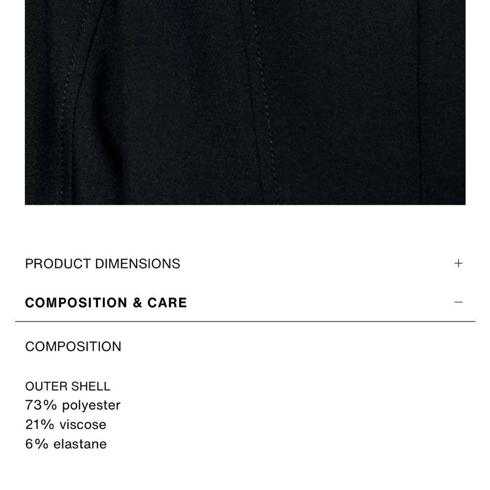 Zara NWT black balloon puff sleeve mini dress - Picture 14 of 14